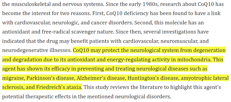 CoQ10 can help in the prevention and management of neurodegenerative diseases